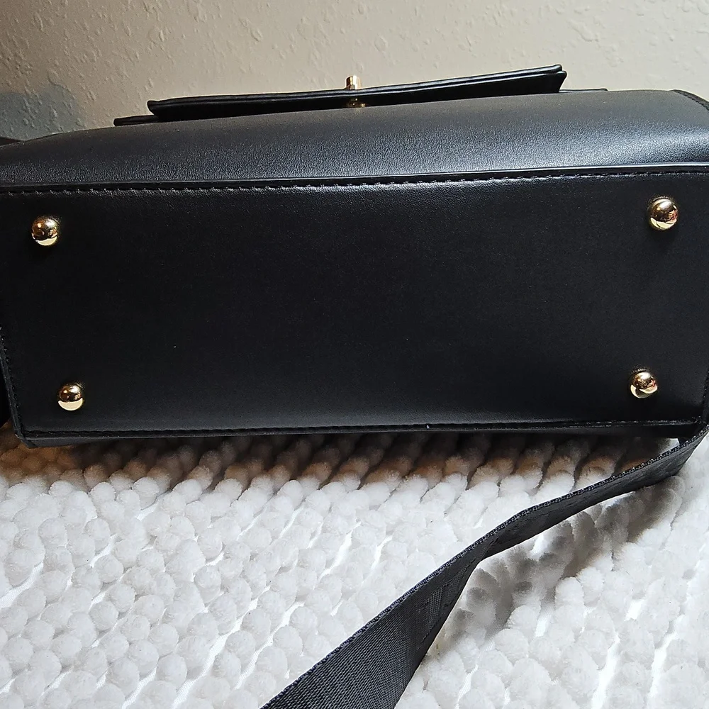 Valentino Orlandi Black Satchel with Wallet/Pouch NWT